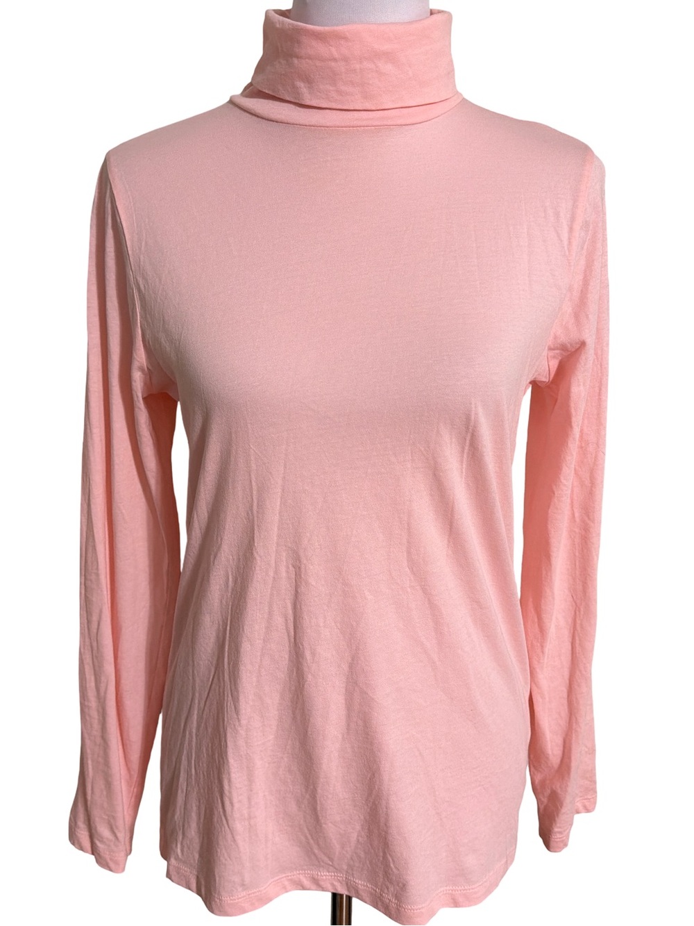 J. Crew Soft Pink Long-Sleeve Turtleneck
